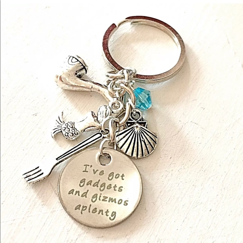 Personalized🧜🏻‍♀️Ariel Little Mermaid Keychain